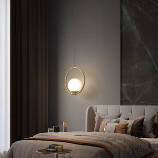 Ellipse Suspension Contemporaine en Laiton
