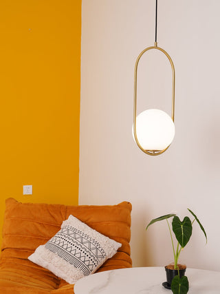 Lustra Suspension Anneau Moderne en Laiton