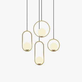 Lustra Suspension Anneau Moderne en Laiton