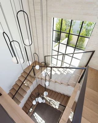 Lustra Suspension Anneau Moderne en Laiton