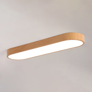 Eliriel Lampe Plafonnier Ronde Minimaliste en Bois-Luire