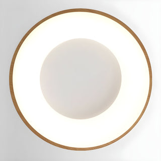 Eliriel Lampe Plafonnier Ronde Minimaliste en Bois-Luire
