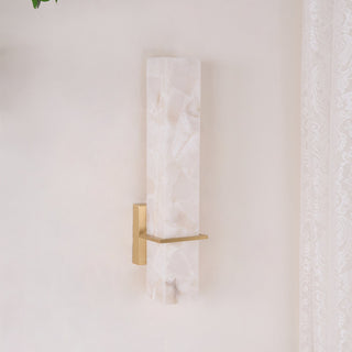 Luste  Applique Murale en Albâtre Bande en Laiton Forme