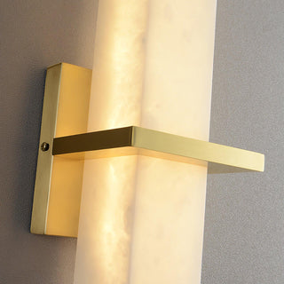 Luste  Applique Murale en Albâtre Bande en Laiton Forme