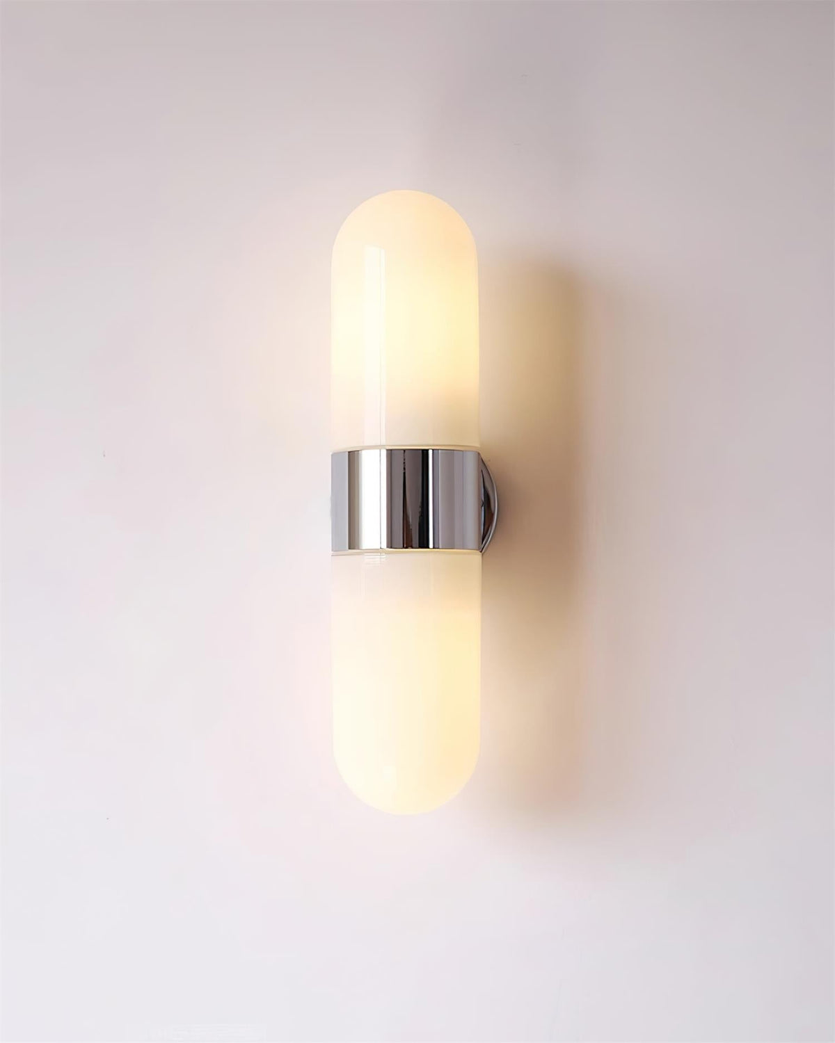 Wall Lamp Metal Glass Modern Minimalist Vertical Sconce for Bedroom-Neutral Decor