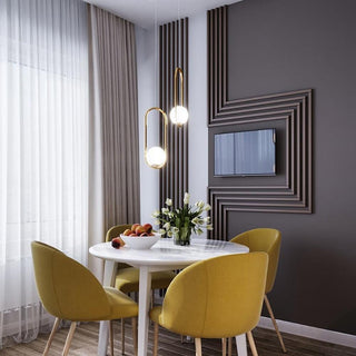 Lustra Suspension Anneau Moderne en Laiton