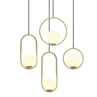 Lustra Suspension Anneau Moderne en Laiton