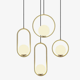 Lustra Suspension Anneau Moderne en Laiton
