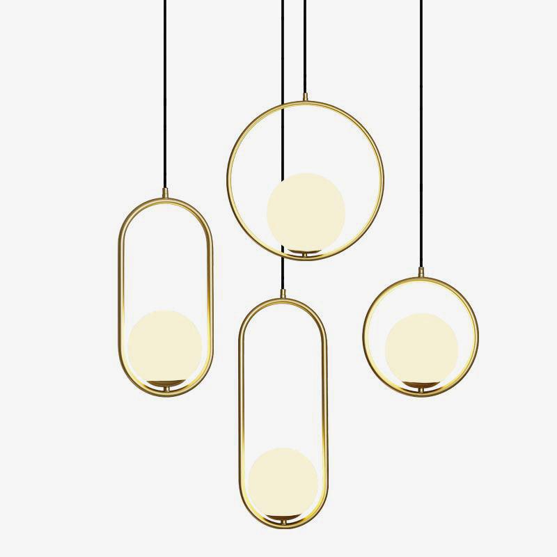 Iselira Suspension Anneau Moderne en Laiton