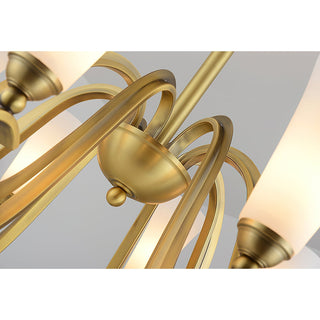 Ilsolen Lustre Laiton Verre Luxe Postmoderne