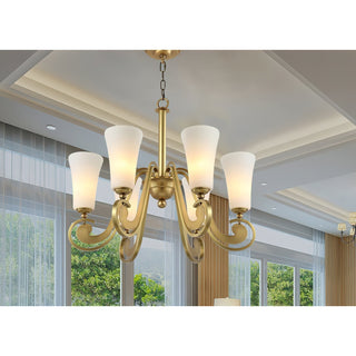Ilsolen Lustre Laiton Verre Luxe Postmoderne