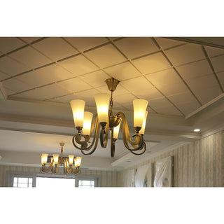 Ilsolen Lustre Laiton Verre Luxe Postmoderne
