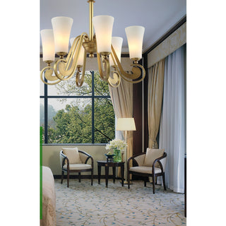 Ilsolen Lustre Laiton Verre Luxe Postmoderne