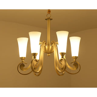 Ilsolen Lustre Laiton Verre Luxe Postmoderne