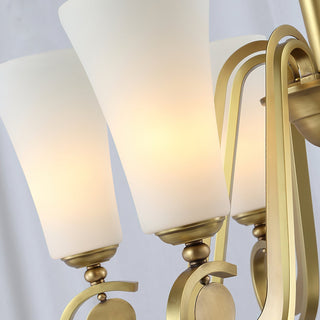 Ilsolen Lustre Laiton Verre Luxe Postmoderne