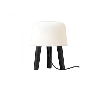 GlowPod Lampe de Table en Bois Nature & Blanc