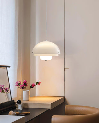 Cuthean Lampe Suspension Verre Blanc Laitier