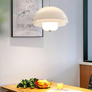 Cuthean Lampe Suspension Verre Blanc Laitier