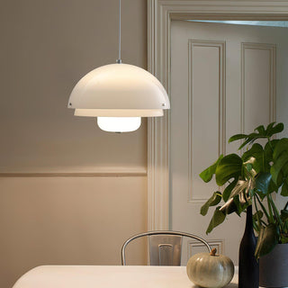 Cuthean Lampe Suspension Verre Blanc Laitier