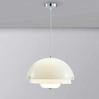 Cuthean Lampe Suspension Verre Blanc Laitier