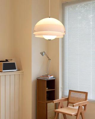 Cuthean Lampe Suspension Verre Blanc Laitier
