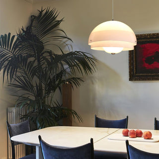 Cuthean Lampe Suspension Verre Blanc Laitier