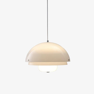 Cuthean Lampe Suspension Verre Blanc Laitier