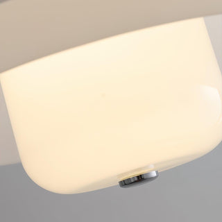 Cuthean Lampe Suspension Verre Blanc Laitier