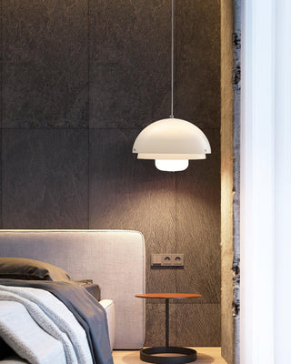 Cuthean Lampe Suspension Verre Blanc Laitier