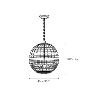 Virinia Suspension Globe Métal Créativité Individuelle