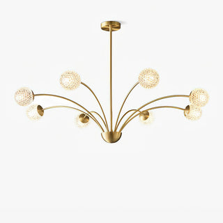 Lustra Lustre Bras Courbés Laiton-Luire