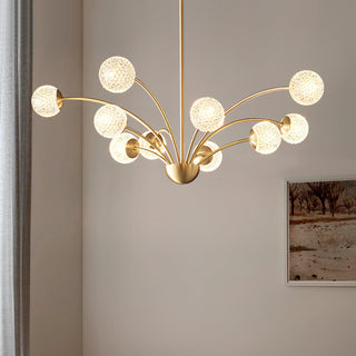 Lustra Lustre Bras Courbés Laiton-Luire