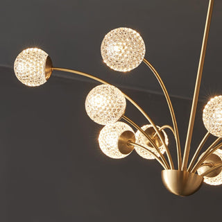 Lustra Lustre Bras Courbés Laiton-Luire