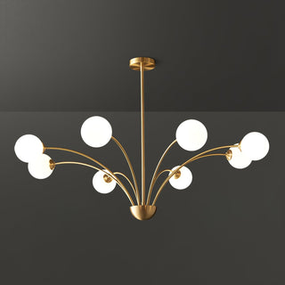 Lustra Lustre Bras Courbés Laiton-Luire