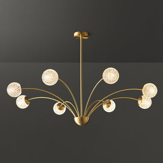 Lustra Lustre Bras Courbés Laiton-Luire