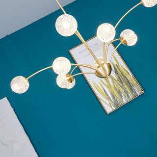 Lustra Lustre Bras Courbés Laiton-Luire