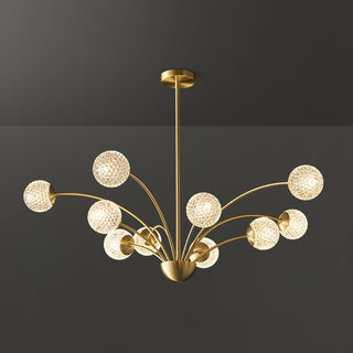 Lustra Lustre Bras Courbés Laiton-Luire
