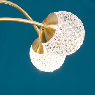 Lustra Lustre Bras Courbés Laiton-Luire