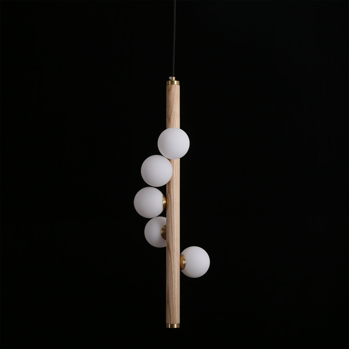 Full view of the Miller Pendant Light from below.