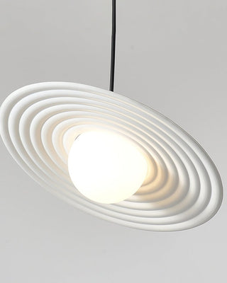 Lustra Suspension en Plaque LED PE Blanche et Noire