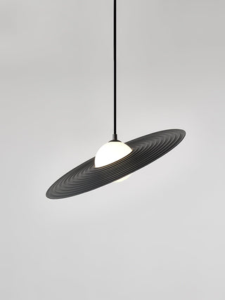 Lustra Suspension en Plaque LED PE Blanche et Noire