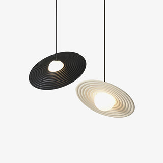 Lustra Suspension en Plaque LED PE Blanche et Noire