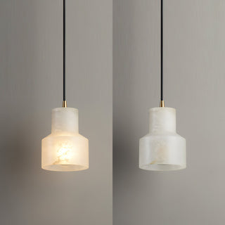 Syphae Suspension Laiton Albâtre Minimaliste Moderne