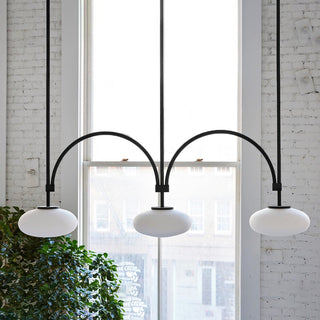 Lythean Suspension Linéaire Laiton Verre Minimaliste Moderne