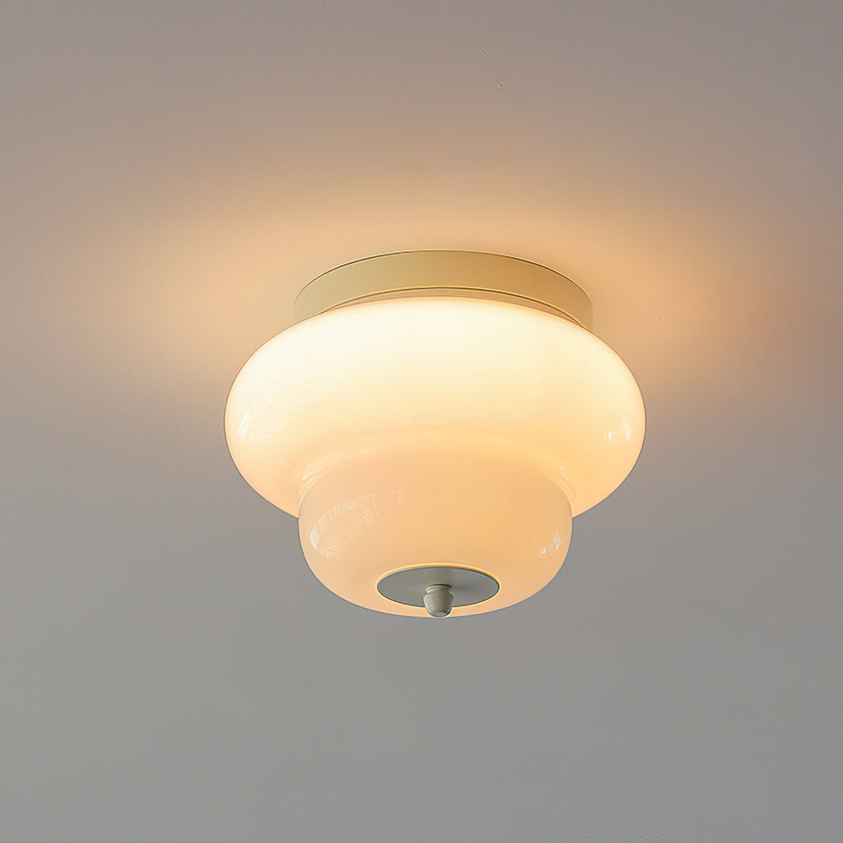 Lifestyle image of the Milo Ceiling Mount in a modern bathroom.
