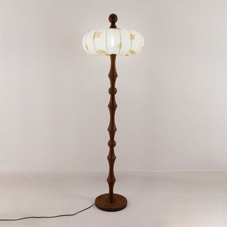 Breen Lampadaire Bois Tissu Classique