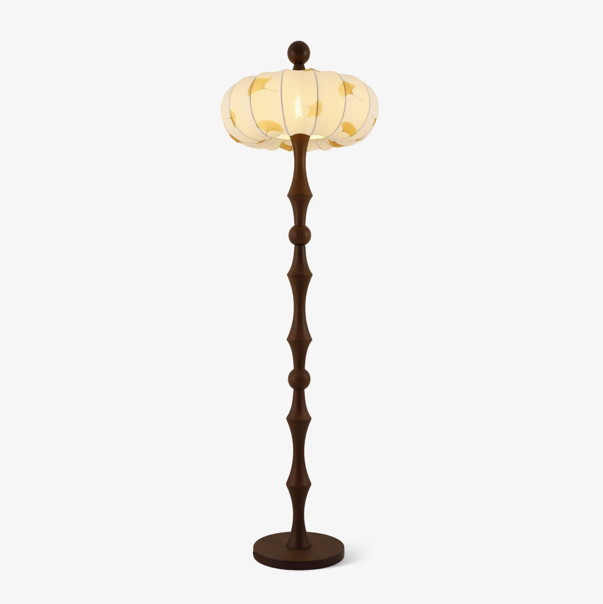 Breen Lampadaire Bois Tissu Classique