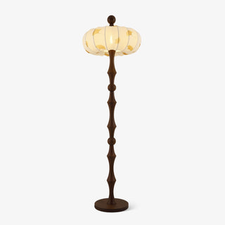 Breen Lampadaire Bois Tissu Classique