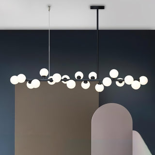 Lumiray Suspension Linéaire Noire Globe