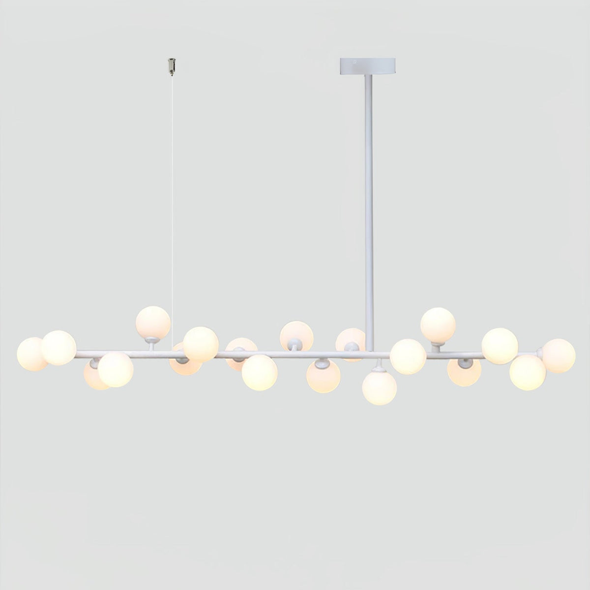 Lumiray Suspension Linéaire Noire Globe